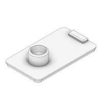 60-040-2 MODULAR SOLUTIONS POLYAMIDE PART END CAP 32MM X 18.5MM LIGHT GRAY